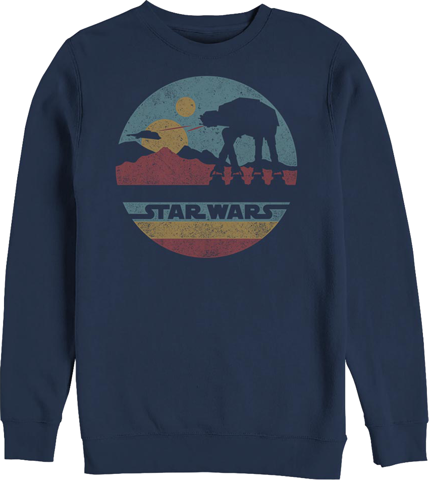 Blue AT-AT Silhouette Star Wars Sweatshirt product image 1