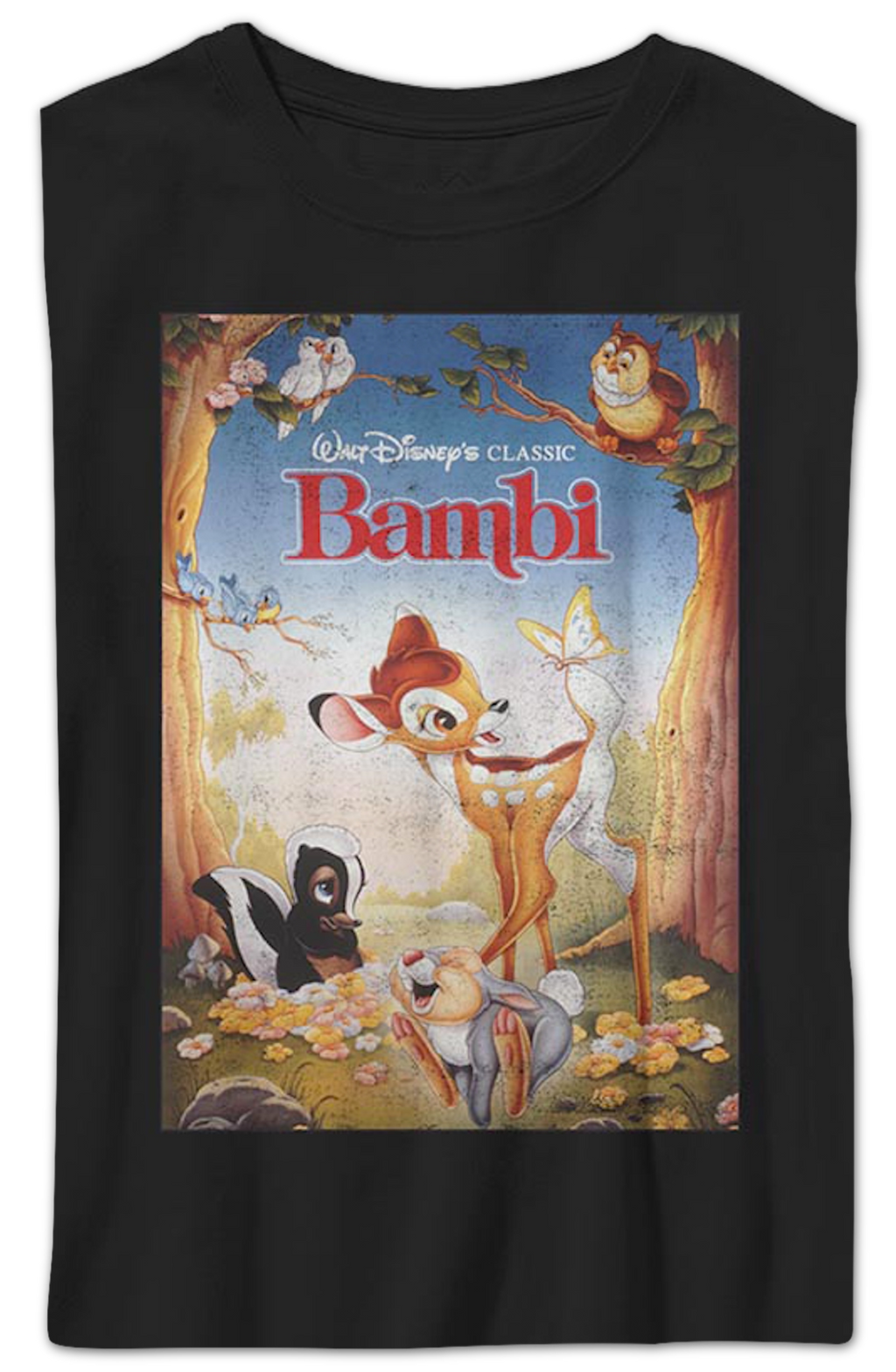 Boys Youth Bambi Poster Disney Shirt