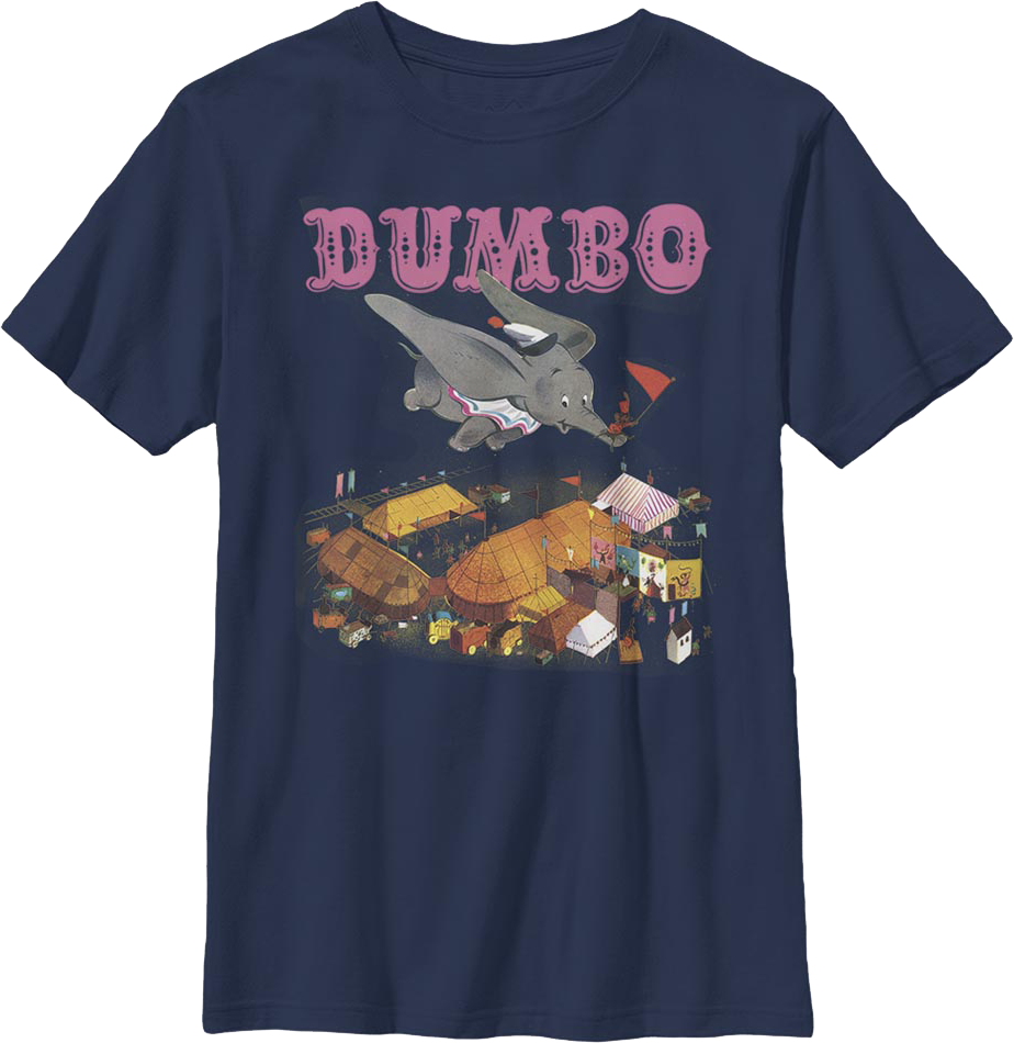 Boys Youth Dumbo Poster Disney Shirt
