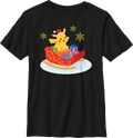 Boys Youth Pikachu Sleigh Ride Pokemon Shirt product image 1