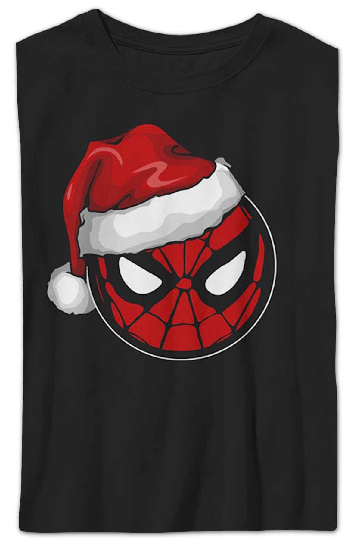 Boys Youth Santa Hat Spider-Man Shirt