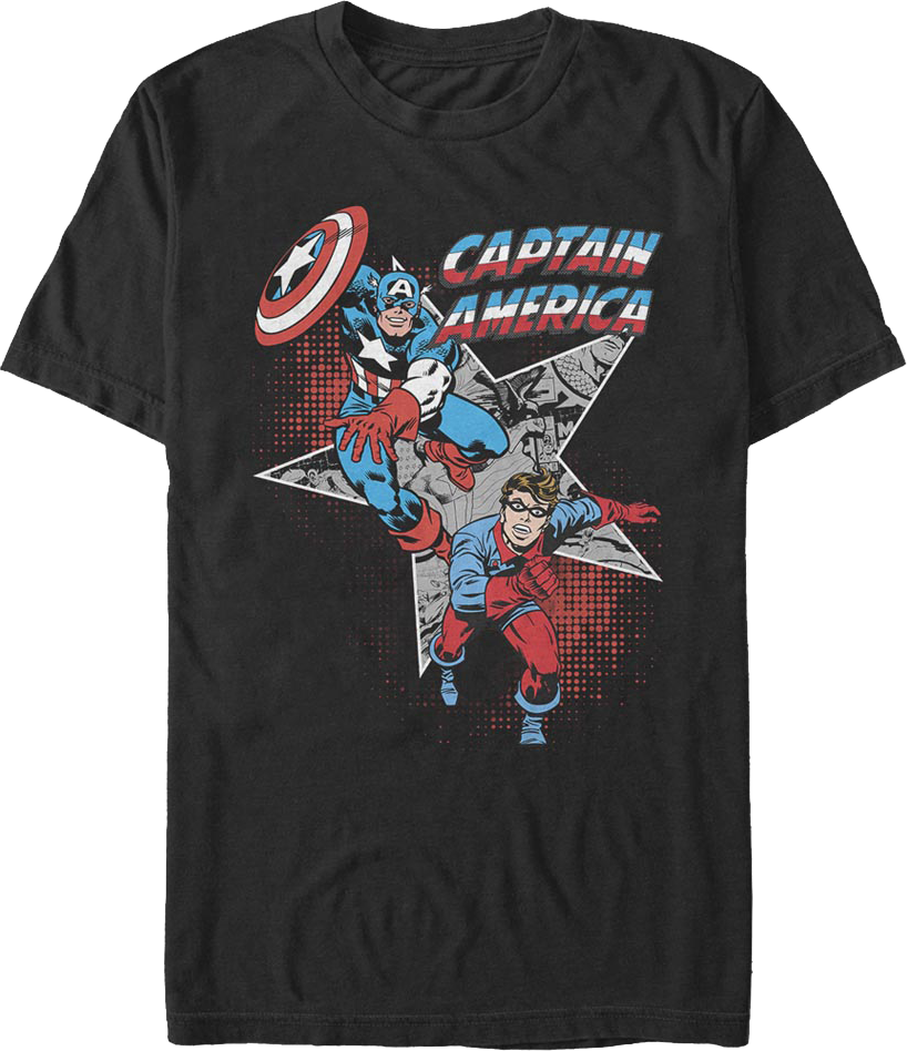 Captain America And Bucky Marvel Comics T-Shirt product image 1