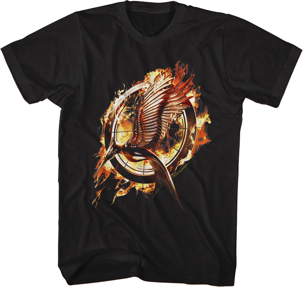 Catching Fire Poster Hunger Games T-Shirt
