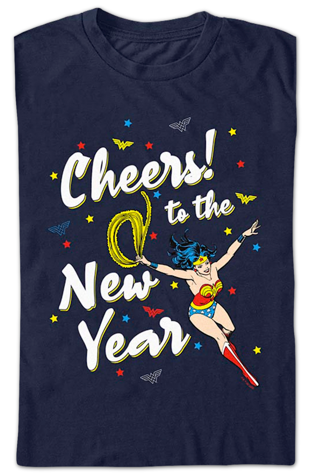 Cheers to the New Year Wonder Woman DC Comics T-Shirt product image 2