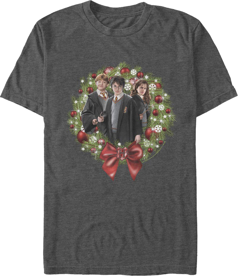 Christmas Wreath Harry Potter T-Shirt product image 1