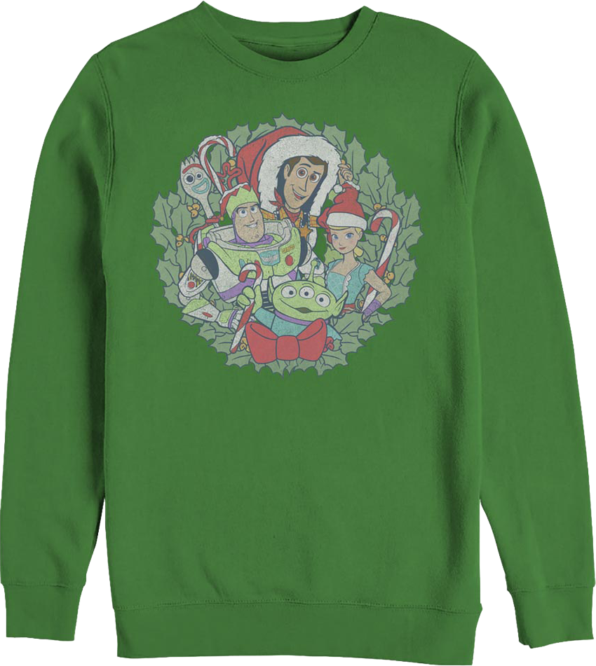 Christmas Wreath Toy Story Sweatshirt product image 1