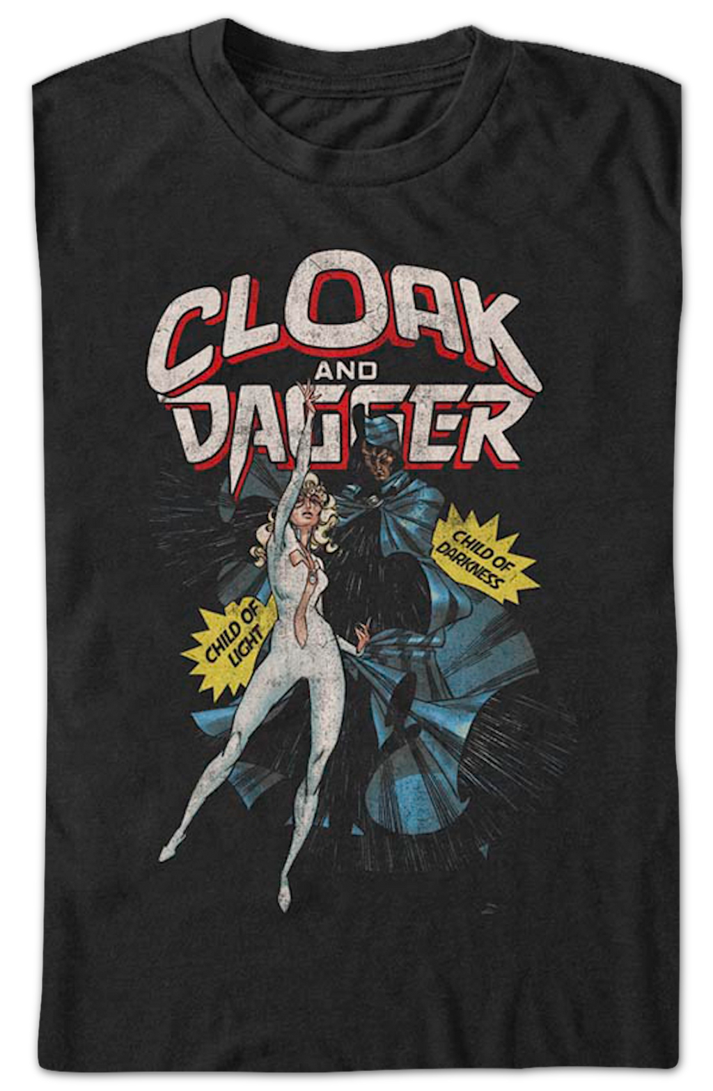 Cloak And Dagger Action Poses Marvel Comics T-Shirt product image 2
