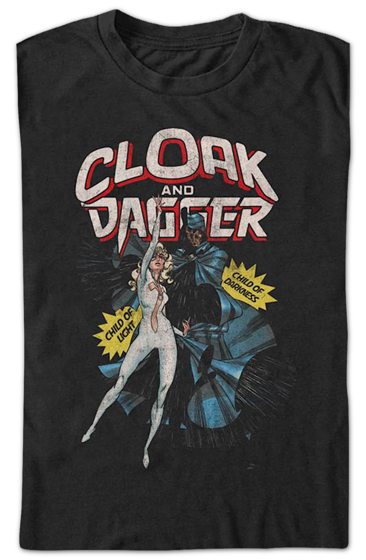 Cloak And Dagger Action Poses Marvel Comics T-Shirt product image 2
