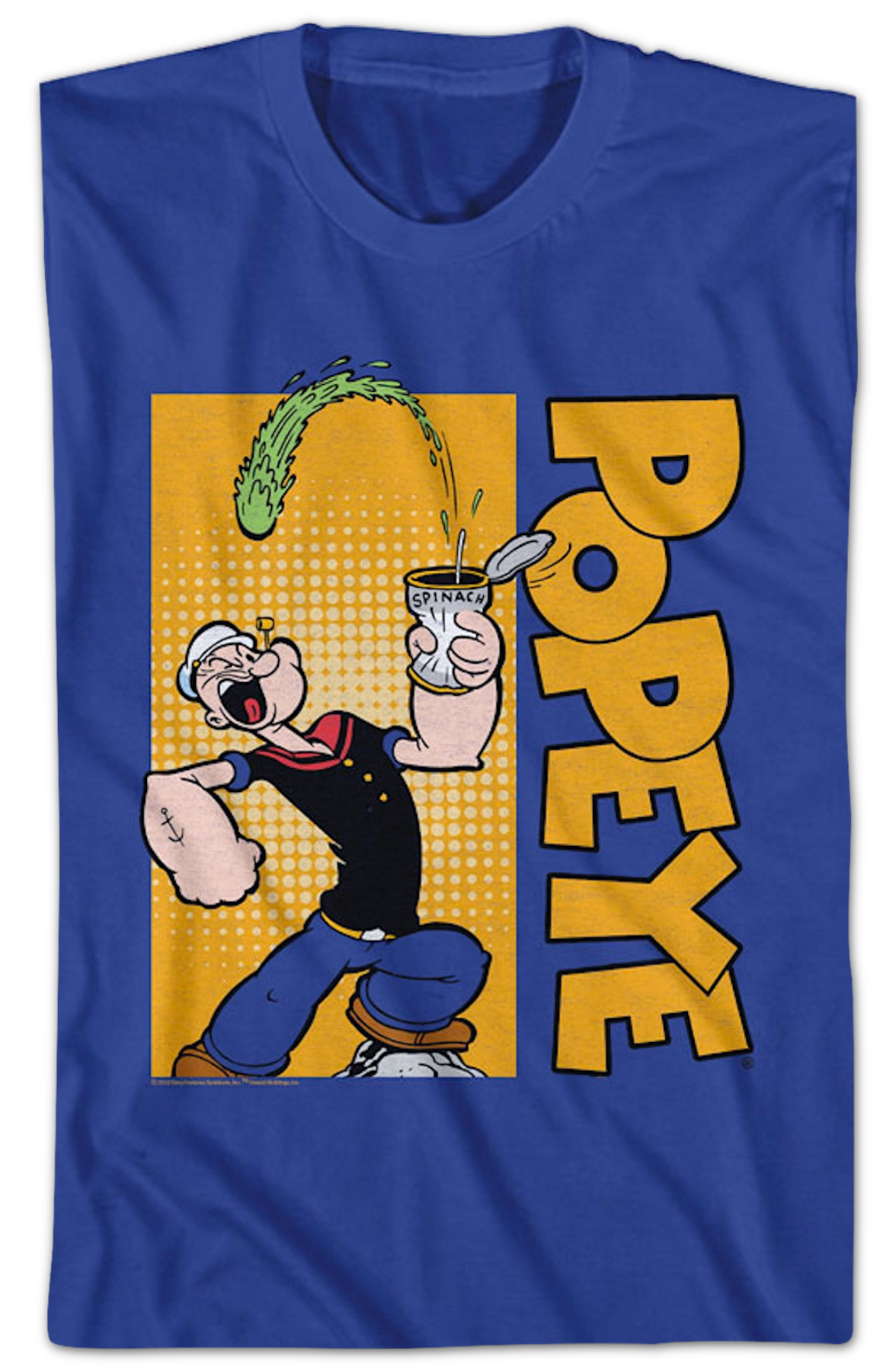 Crushing Spinach Can Popeye T-Shirt product image 2