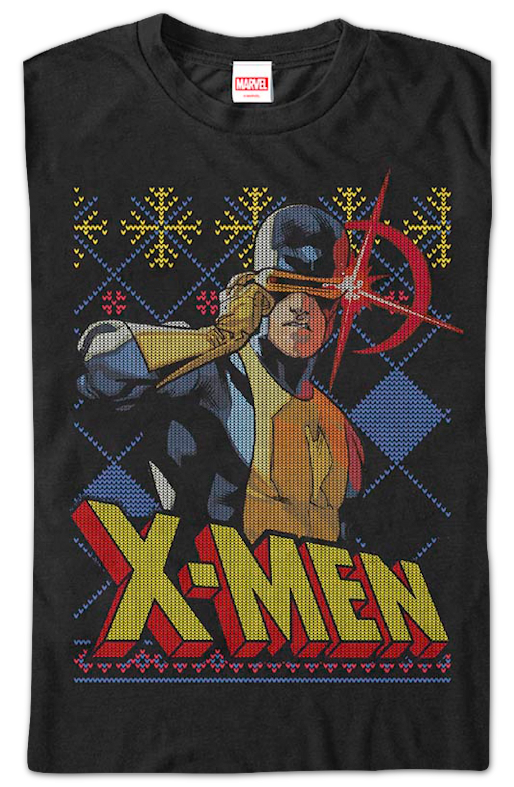 Cyclops Faux Ugly X-Men Christmas Sweater Marvel Comics product image 2