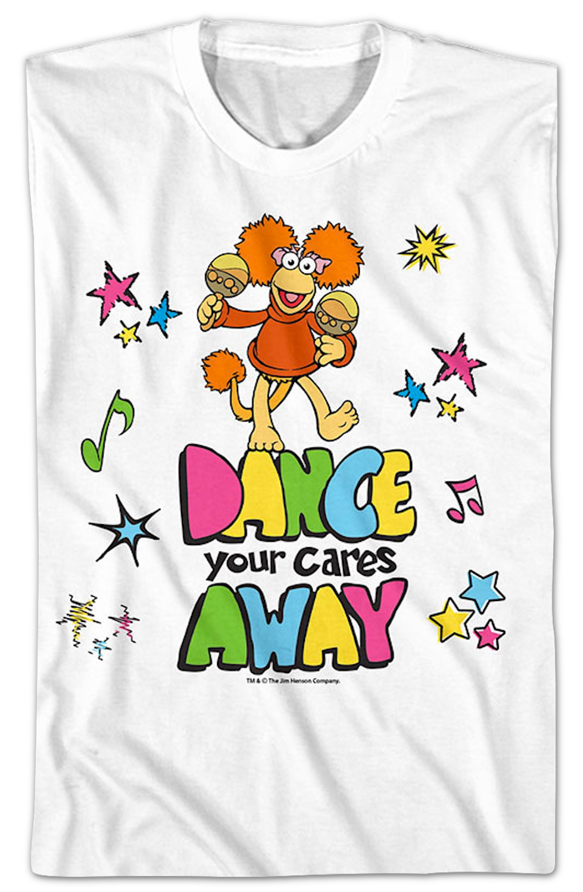 Dance Your Cares Away Colorful Shapes Fraggle Rock T-Shirt product image 2