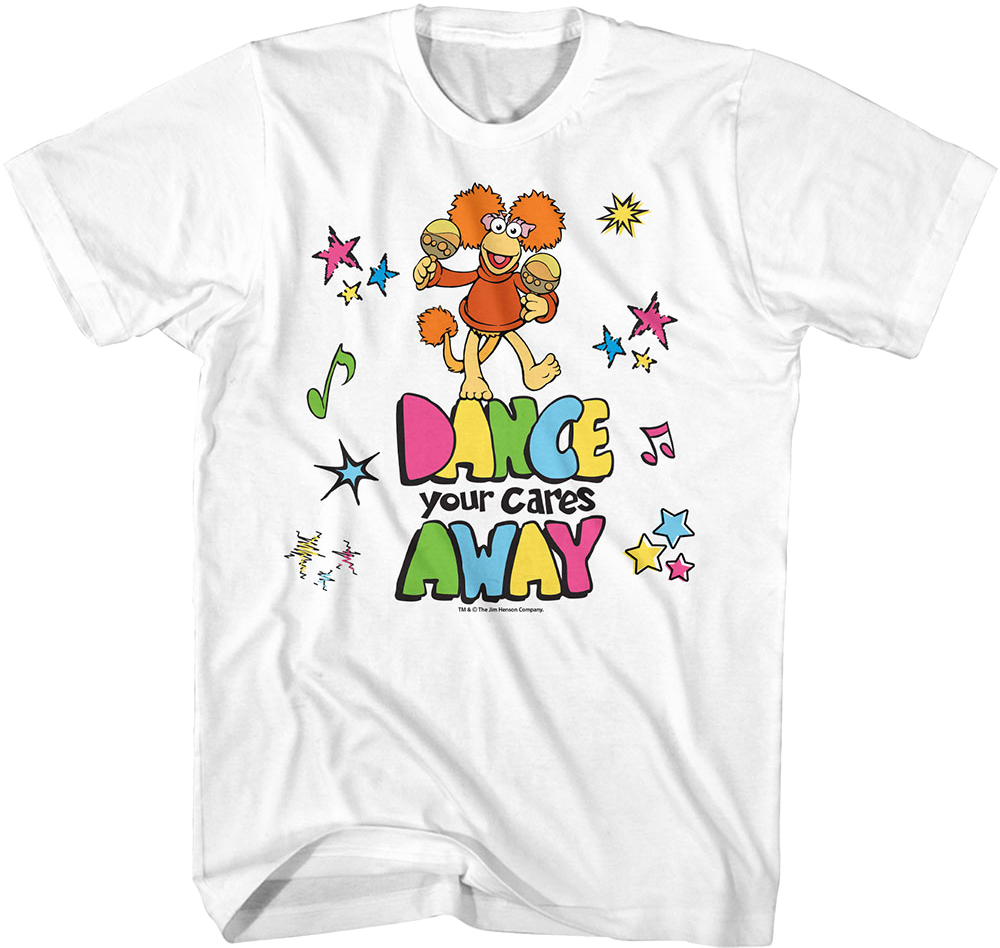 Dance Your Cares Away Colorful Shapes Fraggle Rock T-Shirt product image 1
