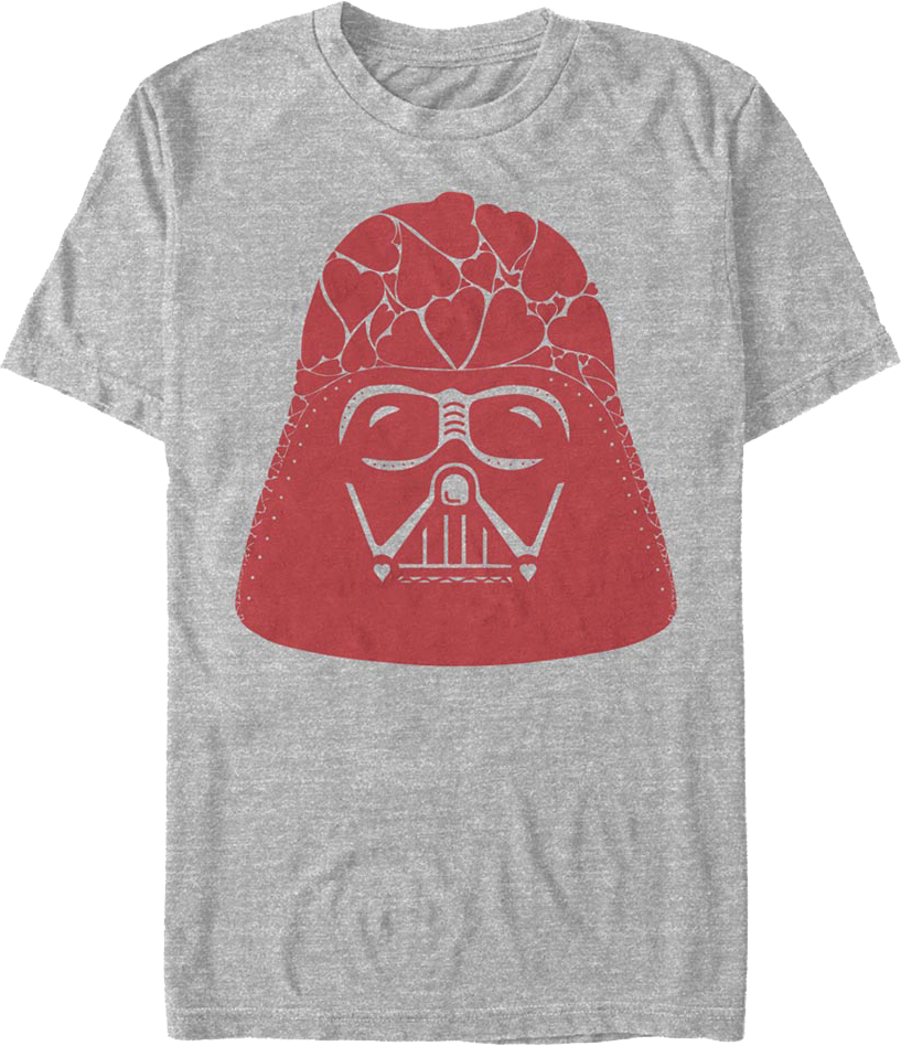 Darth Vader Heart Helmet Star Wars T-Shirt product image 1