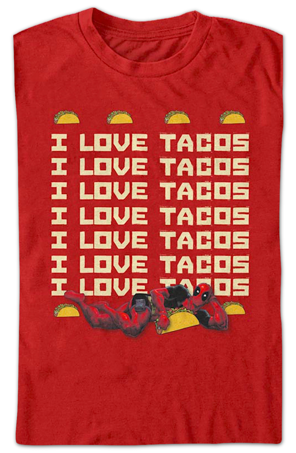 Deadpool I Love Tacos Marvel Comics T-Shirt product image 2