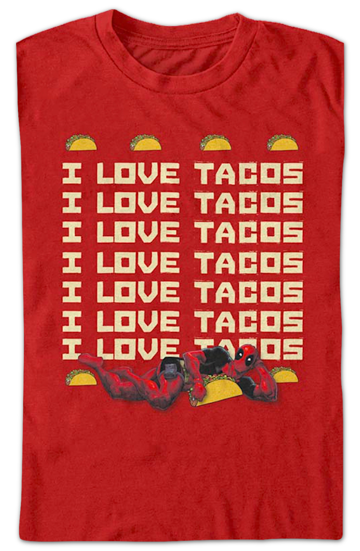 Deadpool I Love Tacos Marvel Comics T-Shirt product image 2