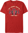 Deadpool My Heart Beats For You Marvel Comics T-Shirt product image 1