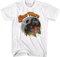 White Death Star And TIE Fighters Wars T-Shirt product image 1