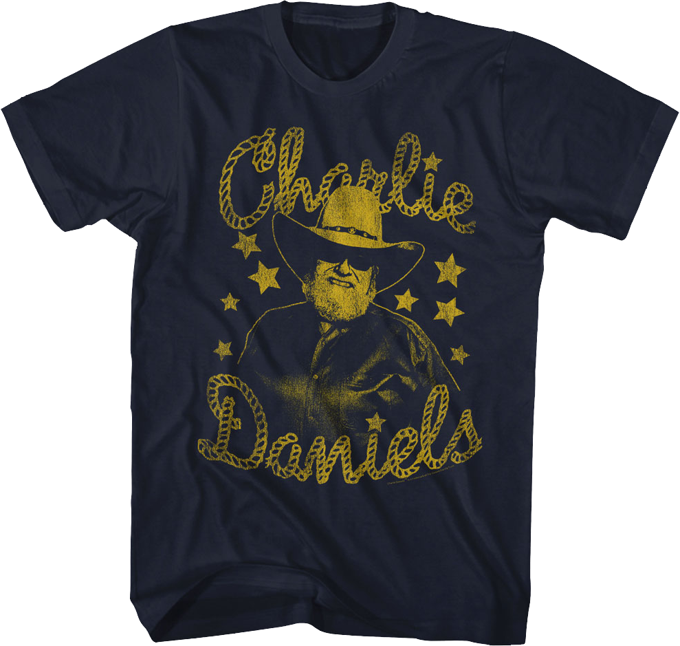 Distressed Stars Charlie Daniels T-Shirt product image 1