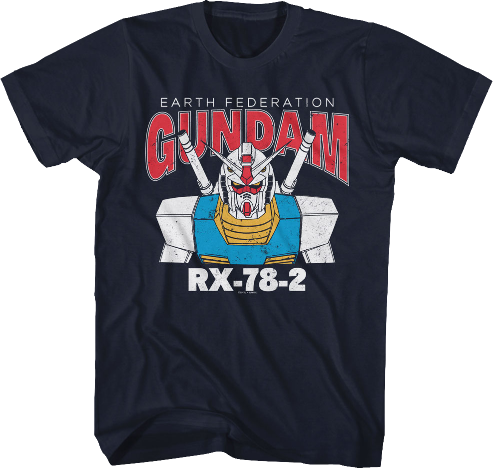Blue Earth Federation Gundam T-Shirt product image 1
