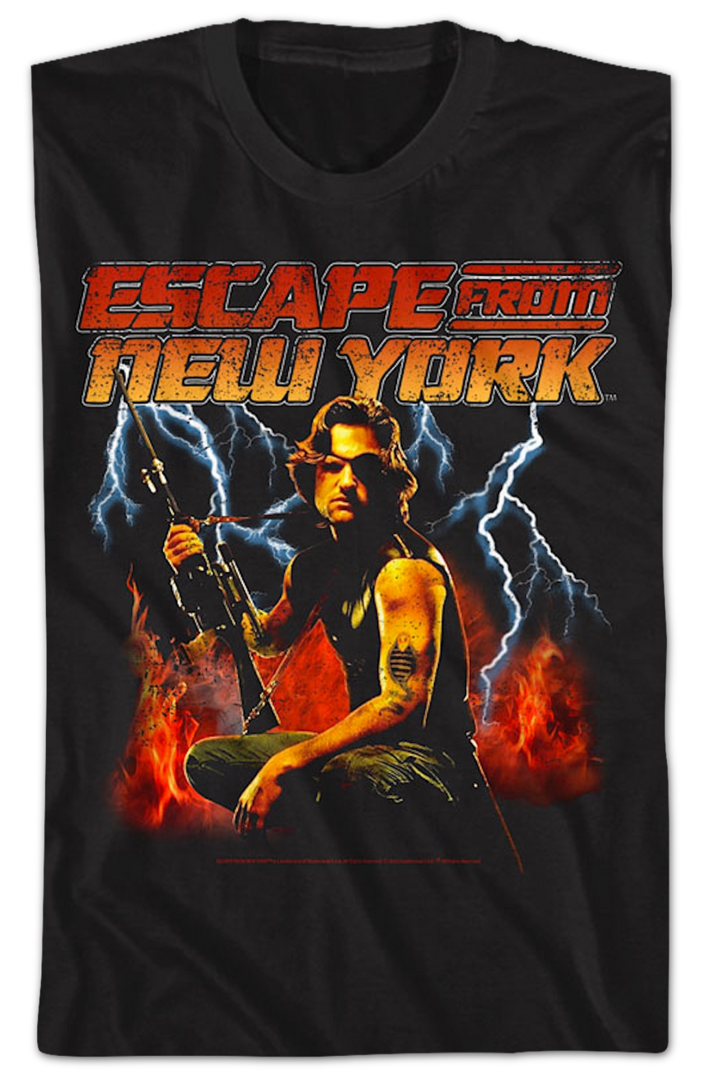 Fire And Lightning Escape From New York T-Shirt product image 2