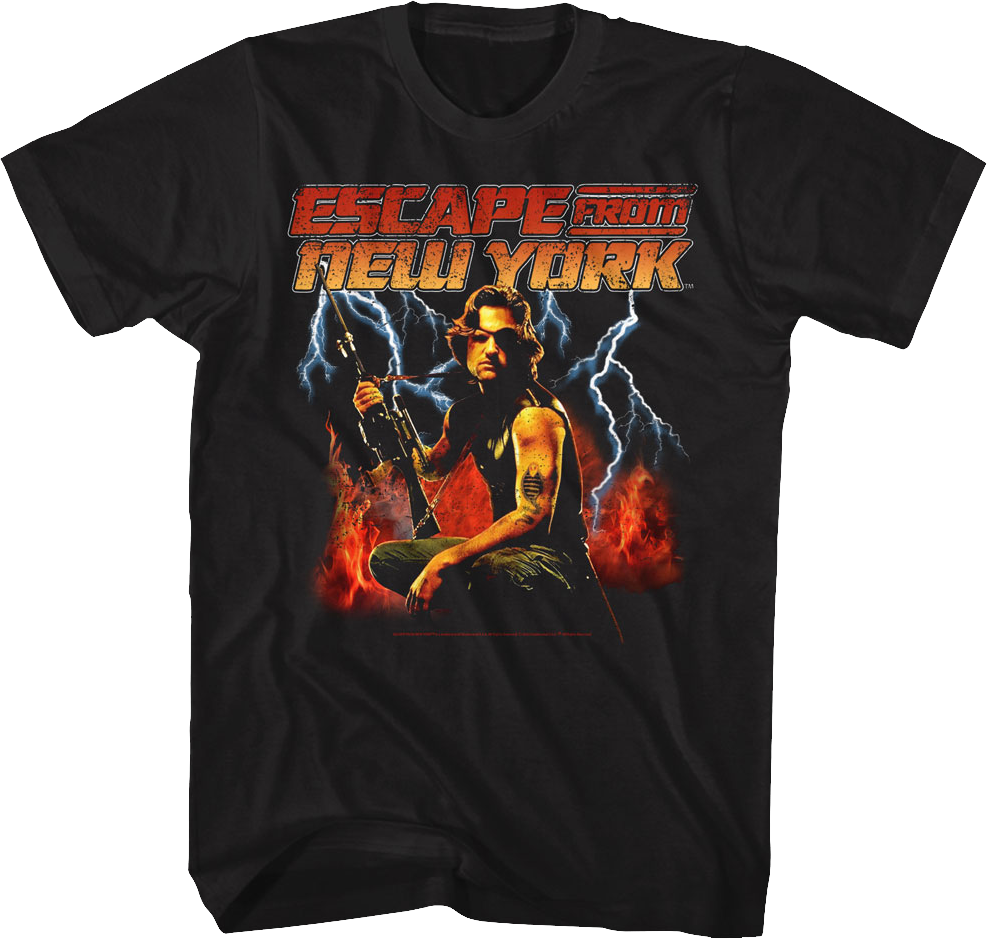 Fire And Lightning Escape From New York T-Shirt product image 1