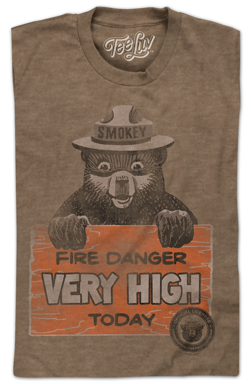 Fire Danger Very High Today Smokey Bear T-Shirt product image 2