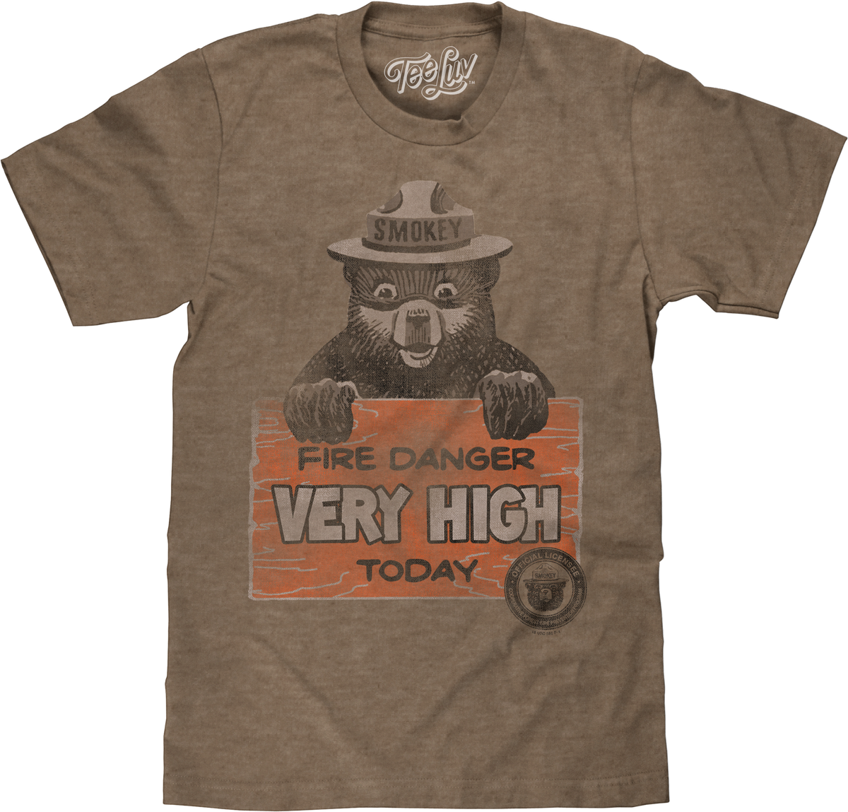 Fire Danger Very High Today Smokey Bear T-Shirt product image 1