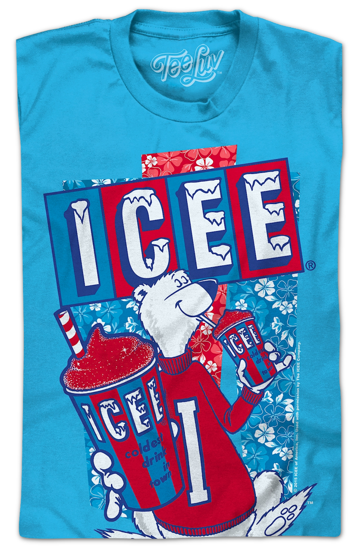 Floral Polar Bear ICEE T-Shirt product image 2