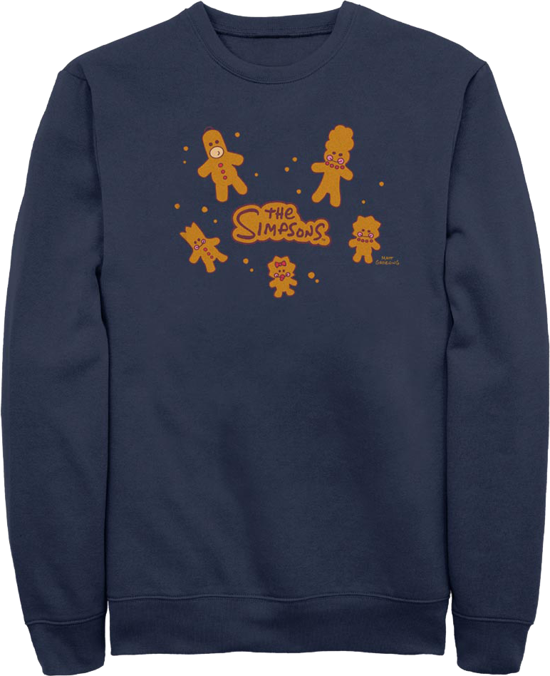 Gingerbread Cookies Simpsons Sweatshirt product image 1