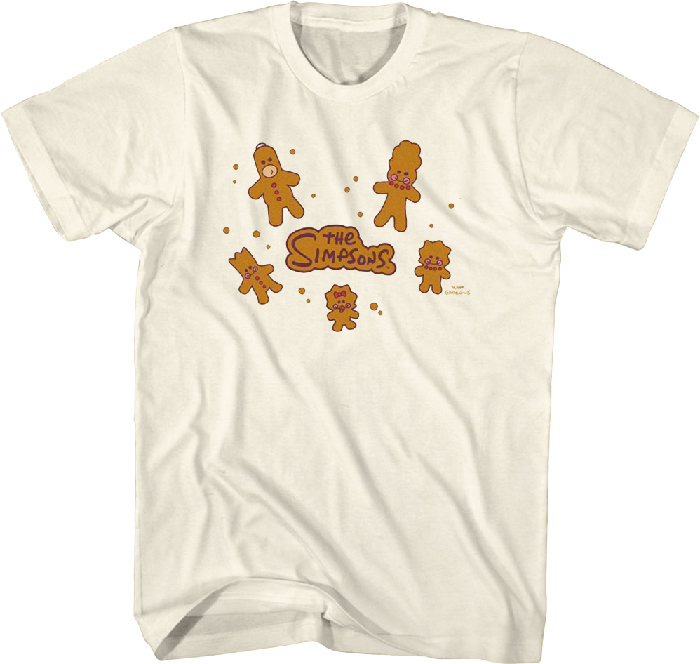 Gingerbread Cookies Simpsons T-Shirt product image 1