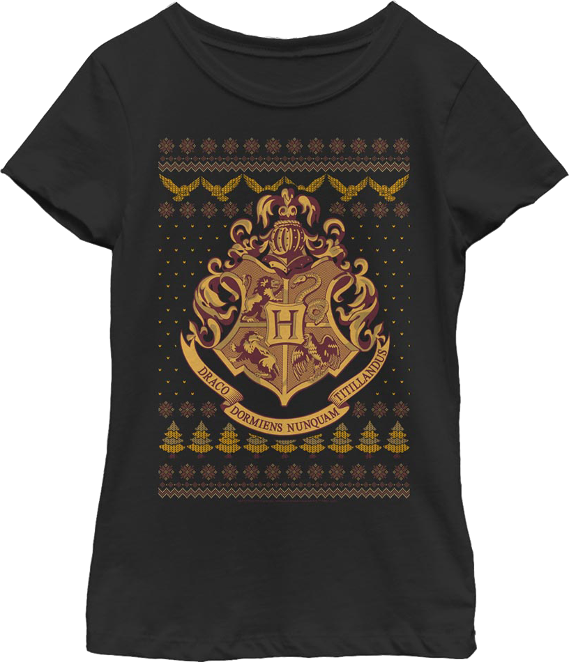 Girls Youth Hogwarts Faux Ugly Christmas Sweater Harry product image 1