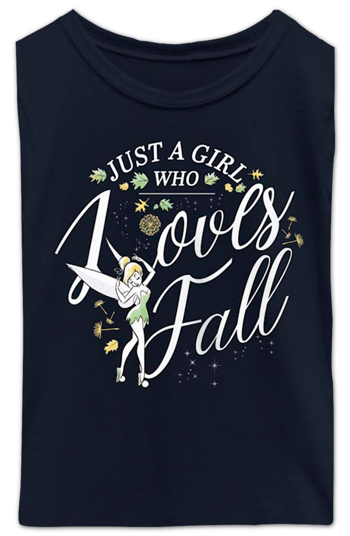 Girls Youth Tinker Bell Just A Girl Who Loves Fall Disney product image 2