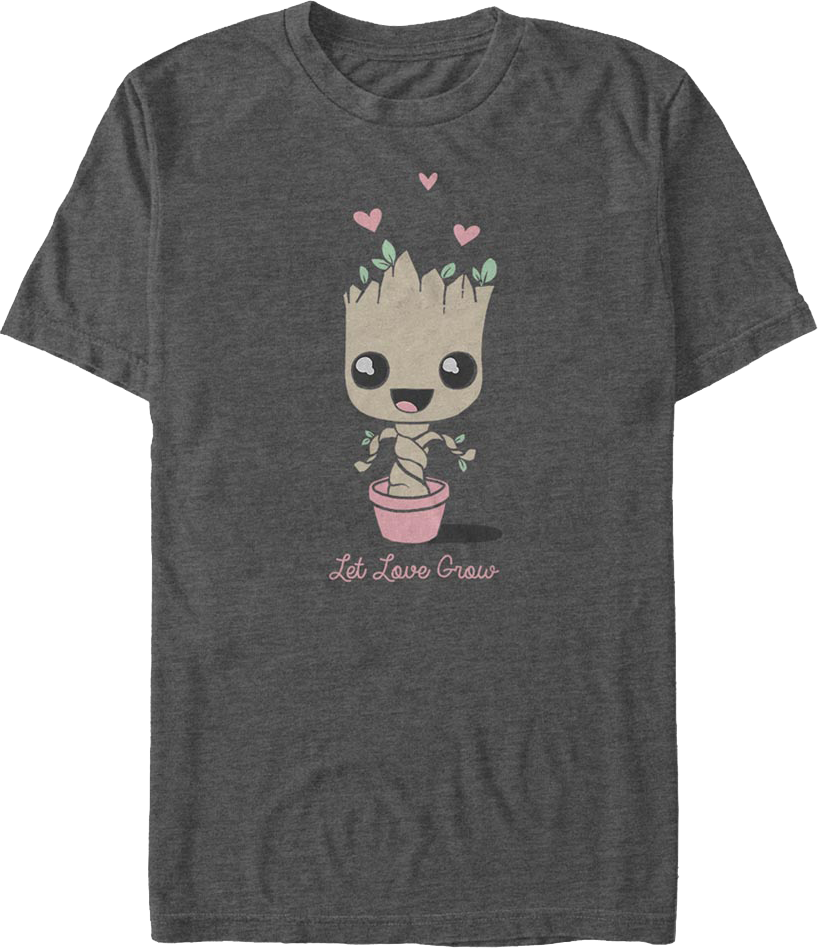 Groot Let Love Grow Marvel Comics T-Shirt product image 1