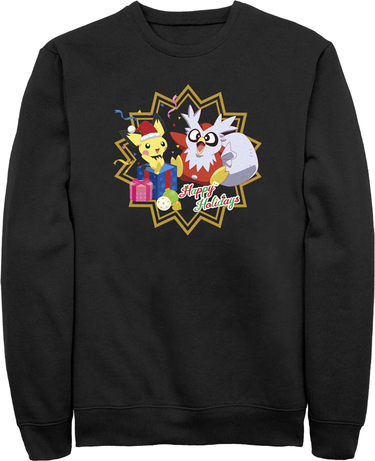Happy Holidays Pokemon Sweatshirt product image 1