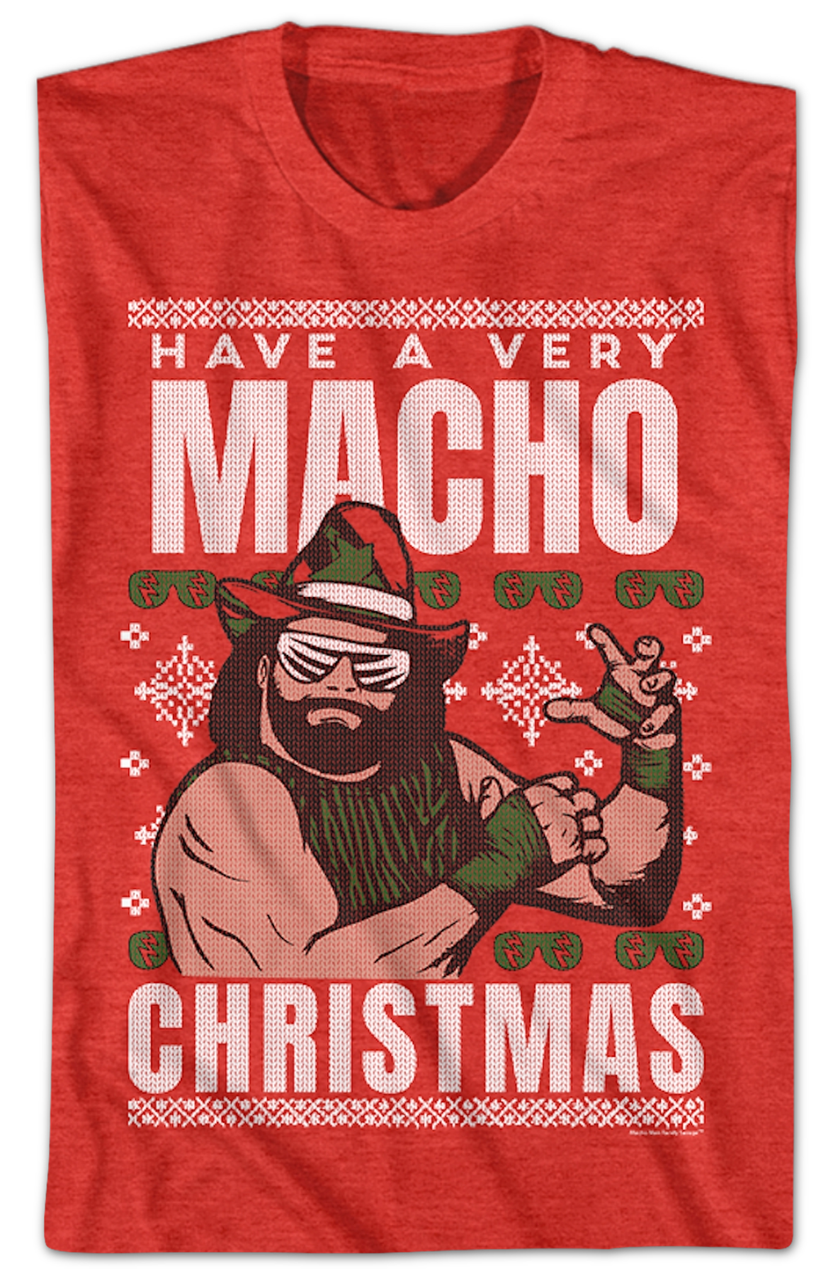 Have A Macho Christmas Faux Ugly Sweater Man Randy Savage product image 2