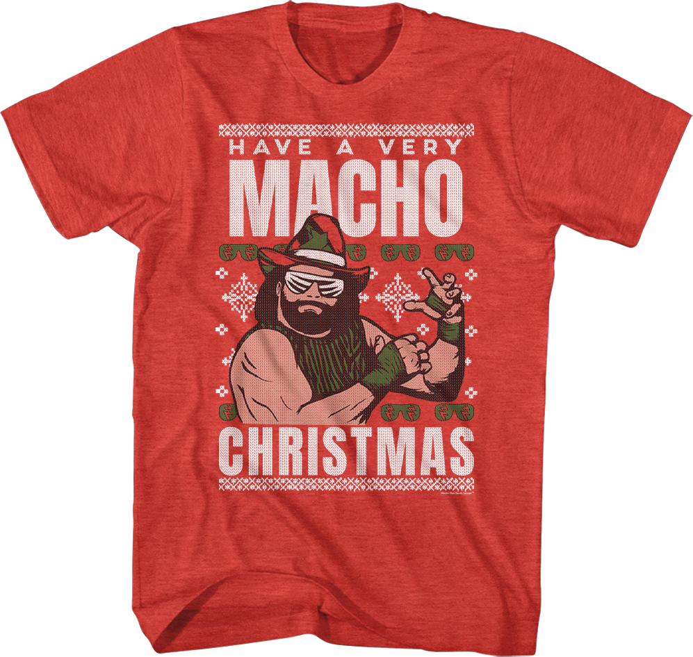 Have A Macho Christmas Faux Ugly Sweater Man Randy Savage product image 1