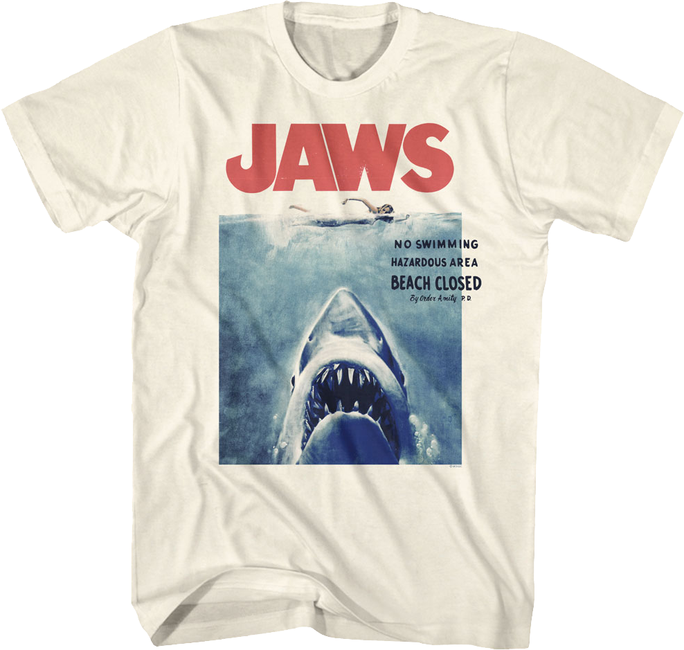 Hazardous Area Beach Closed Jaws T-Shirt product image 1