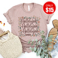 Hallelujah Repeat Tee - Heather Pink Gravel - 15 product image 1
