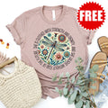 She Is Clothed With Strength Tee - Heather Pink Gravel - 0