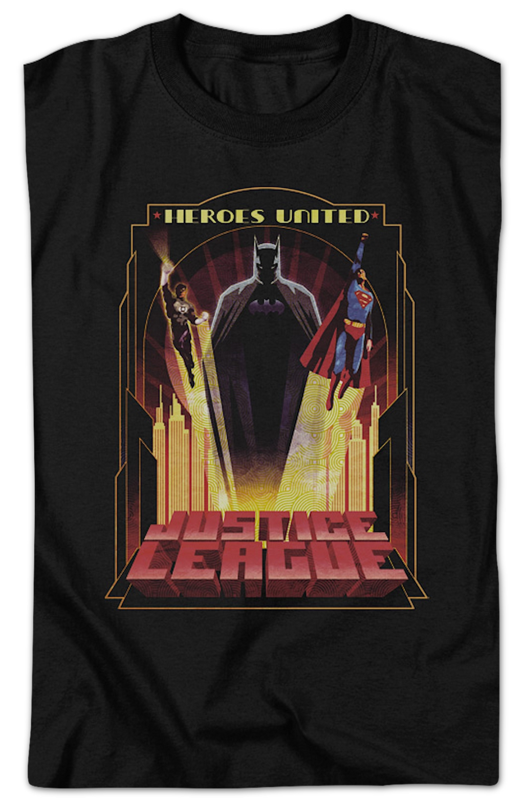 Heroes United Justice League DC Comics T-Shirt product image 2