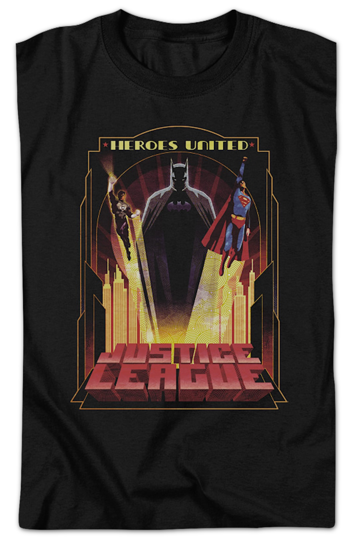 Heroes United Justice League DC Comics T-Shirt product image 2