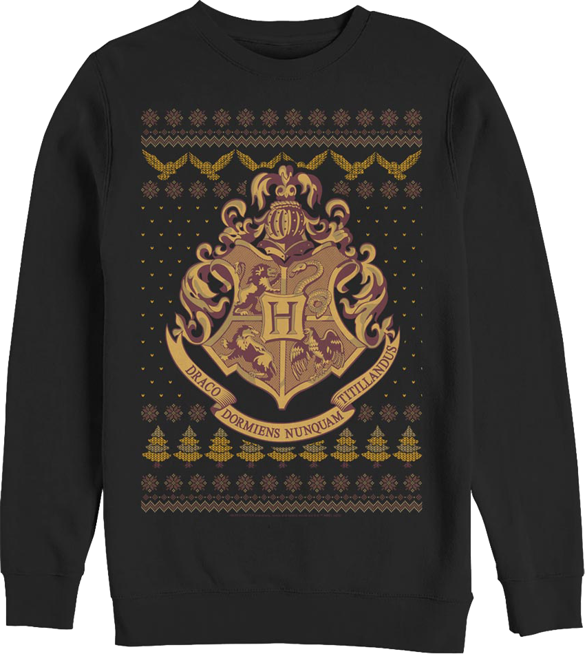Hogwarts Faux Ugly Christmas Sweater Harry Potter Sweatshirt product image 1