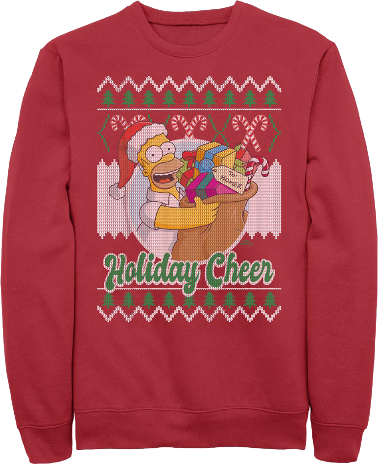 Holiday Cheer Simpsons Sweatshirt product image 1
