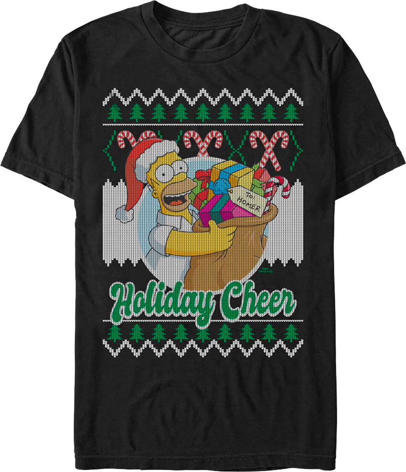 Holiday Cheer Simpsons T-Shirt product image 1