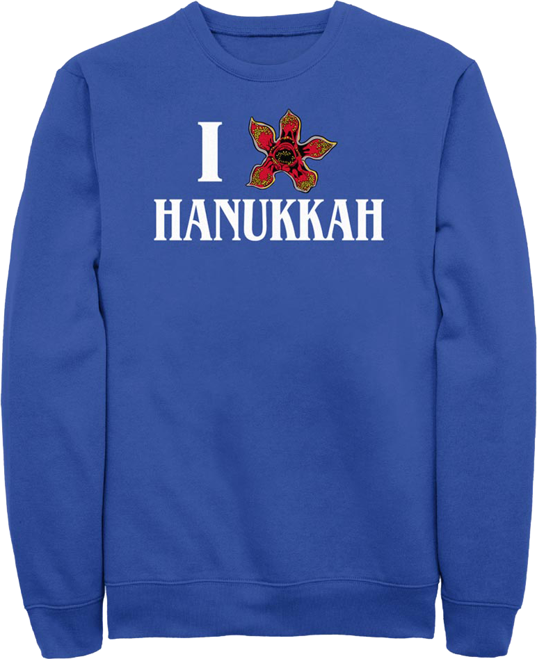 I Love Hanukkah Stranger Things Sweatshirt product image 1