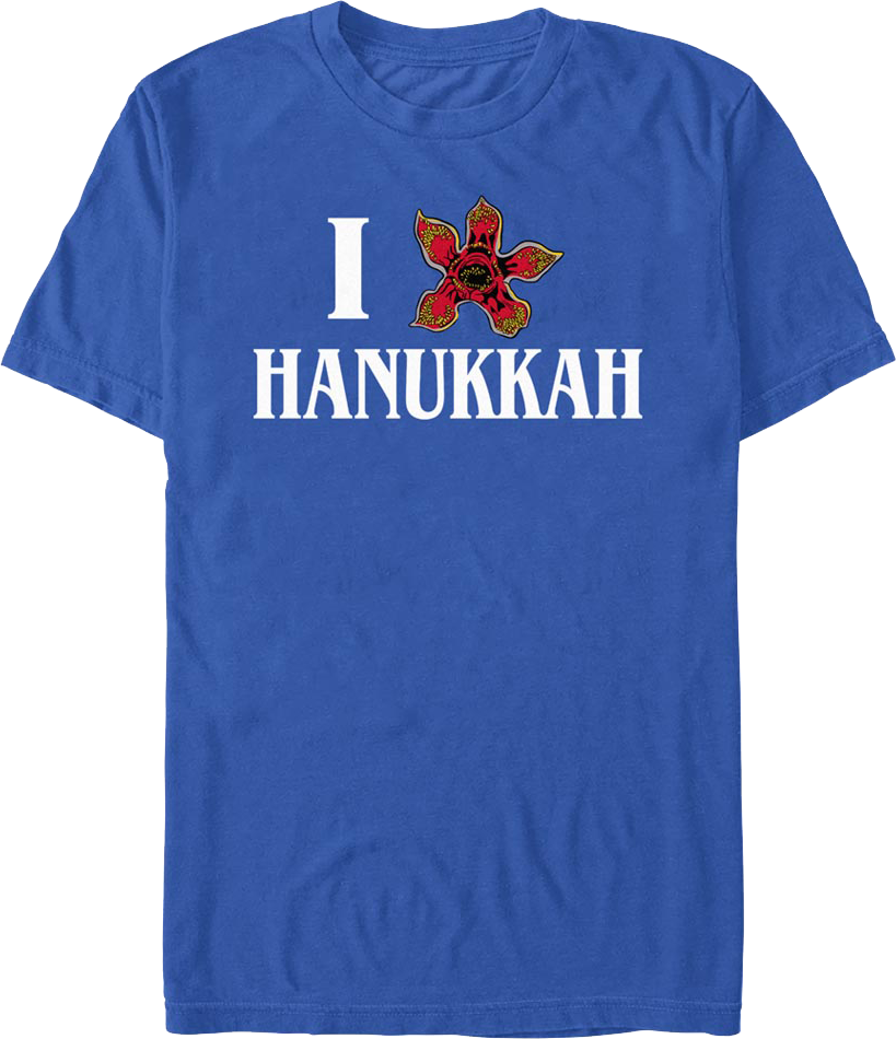 I Love Hanukkah Stranger Things T-Shirt product image 1