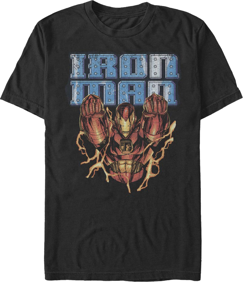 Iron Man Electric Flight Marvel Comics T-Shirt product image 1