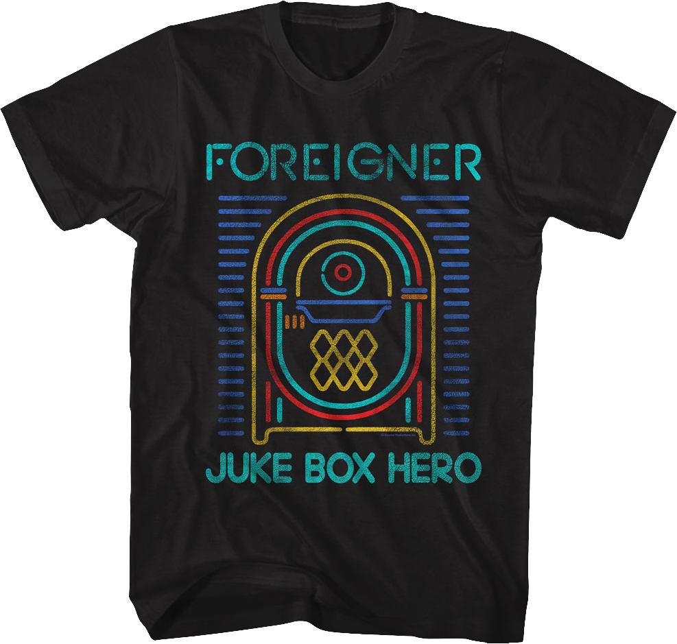 Juke Box Hero Foreigner T-Shirt product image 1