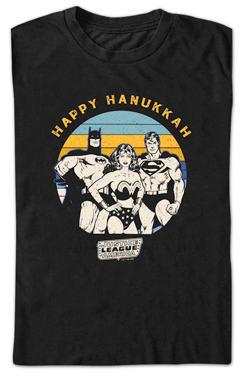 Justice League Happy Hanukkah DC Comics T-Shirt product image 2