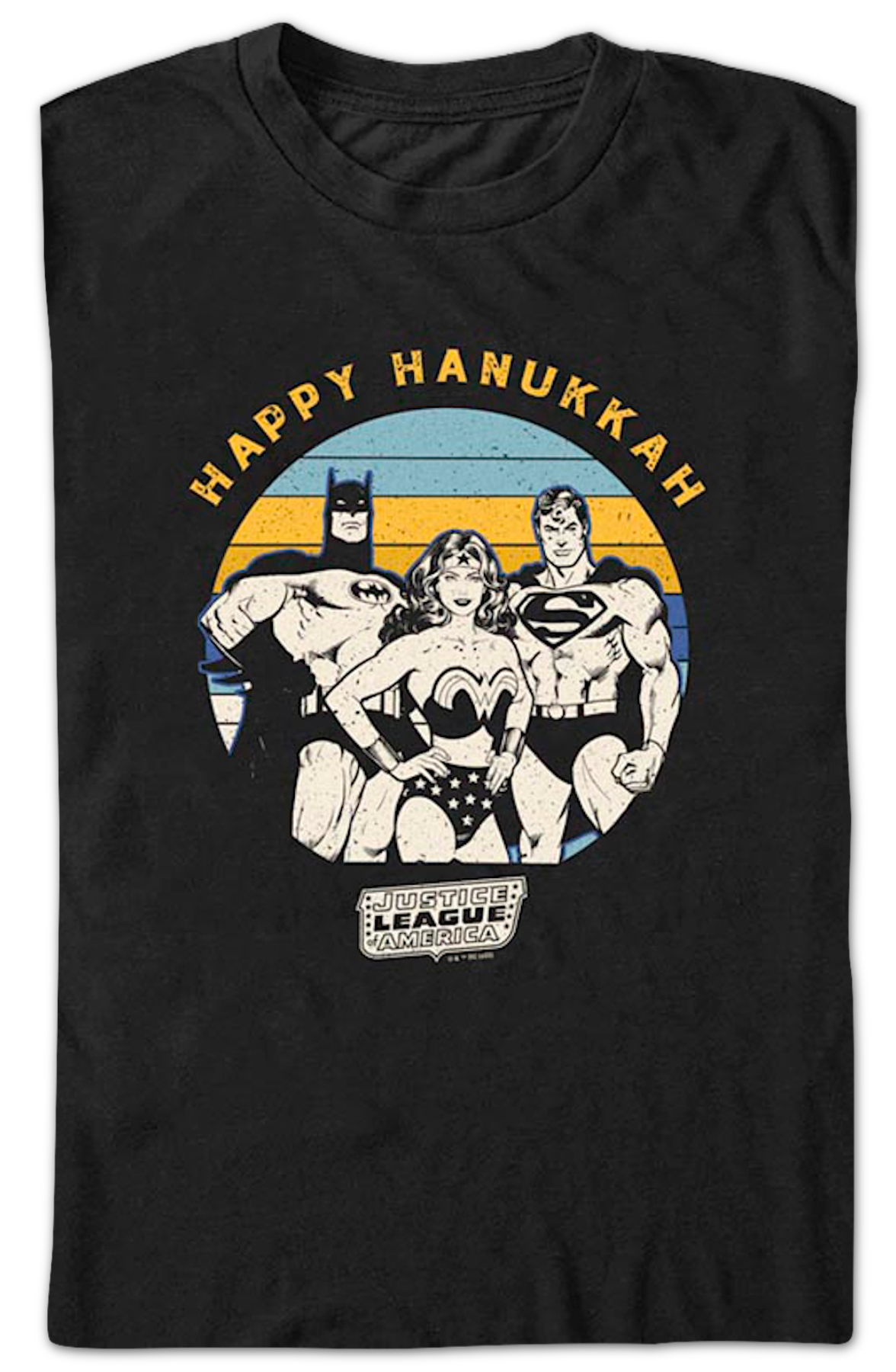 Justice League Happy Hanukkah DC Comics T-Shirt product image 2